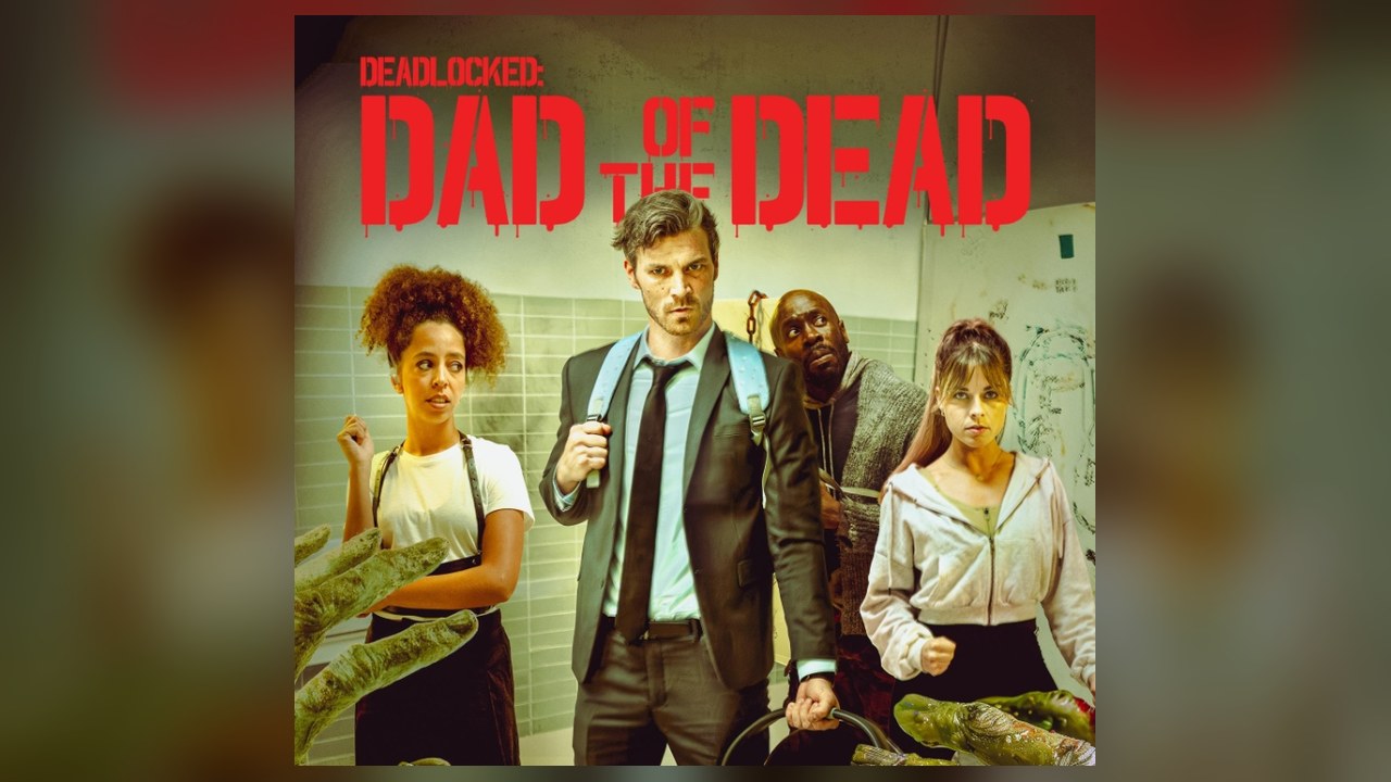 Key art for “Deadlocked: Dad of the Dead,” streaming July 1 on Screamify.