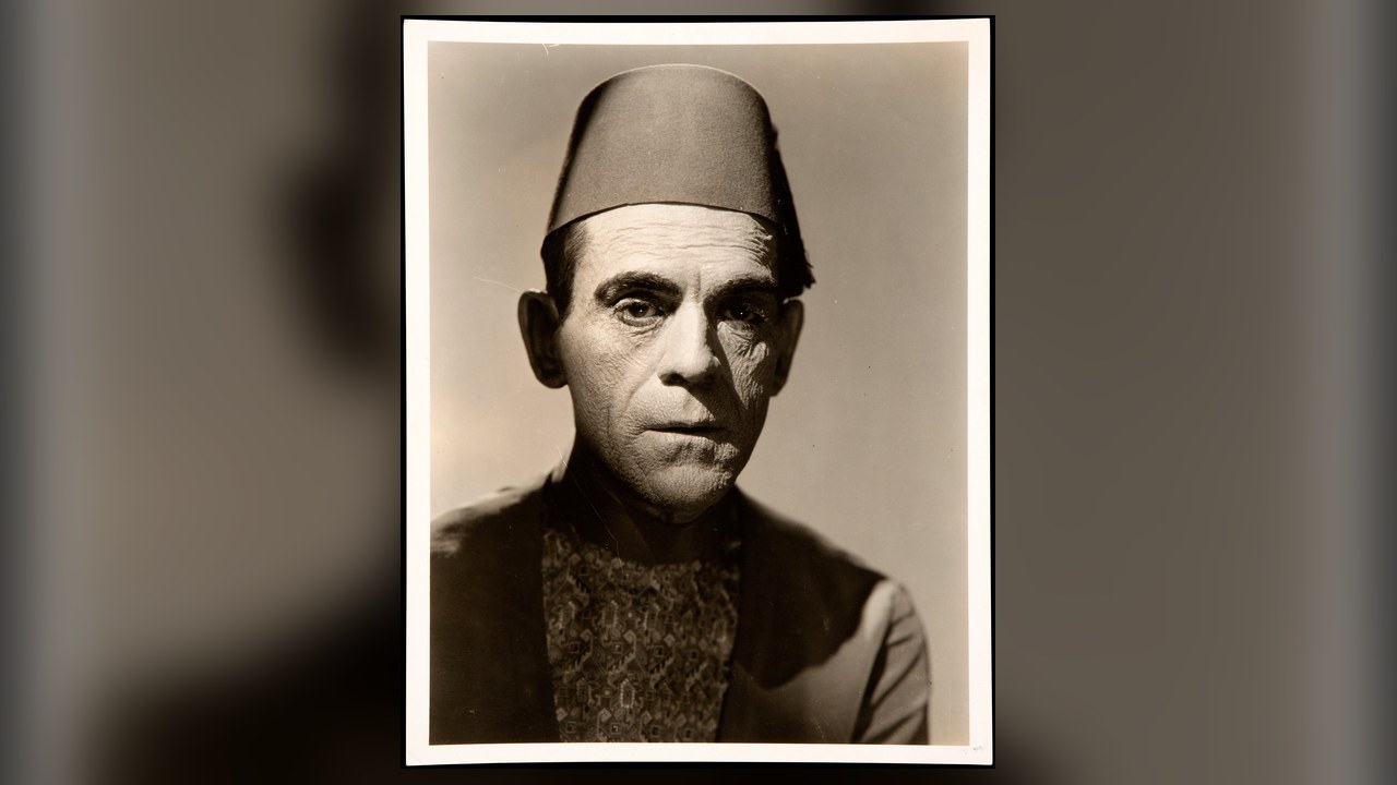 Boris Karloff in The Mummy makeup